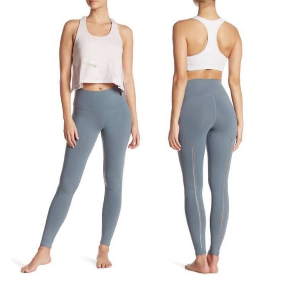 ALO YOGA “dash” High Waisted Back Seam Leggings